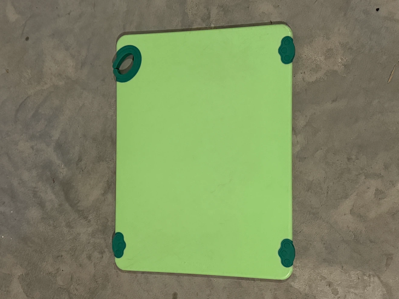 Bright Green Plastic Cutting Board