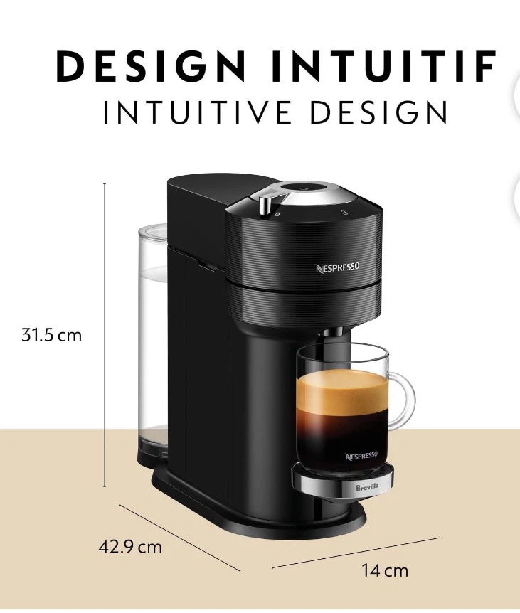 Nespresso Vertuo Next Coffee Machine Black