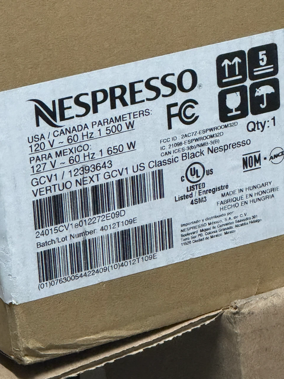 Nespresso Vertuo Next Coffee Machine Black - photo 3