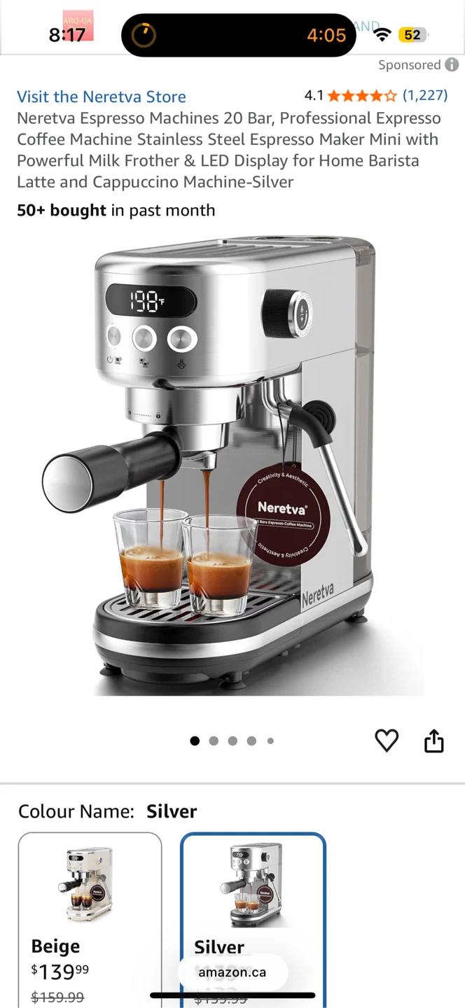 Neretva Espresso Machine - Silver - photo 2
