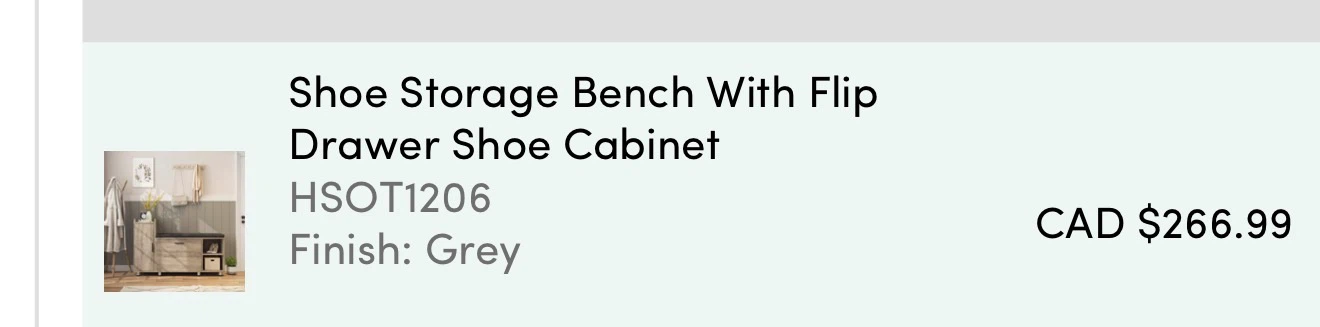Grey Shoe Storage Bench With Flip Drawer Shoe Cabinet - photo 4