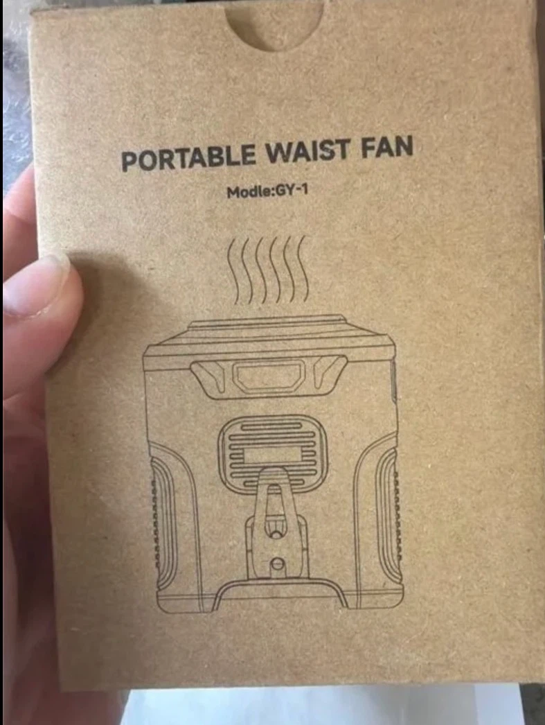 Portable Waist Fan with 10000 mAh Battery - photo 3