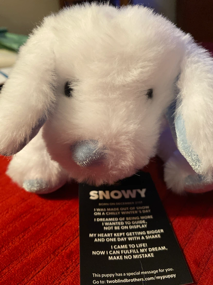 Snowy Plush Puppy