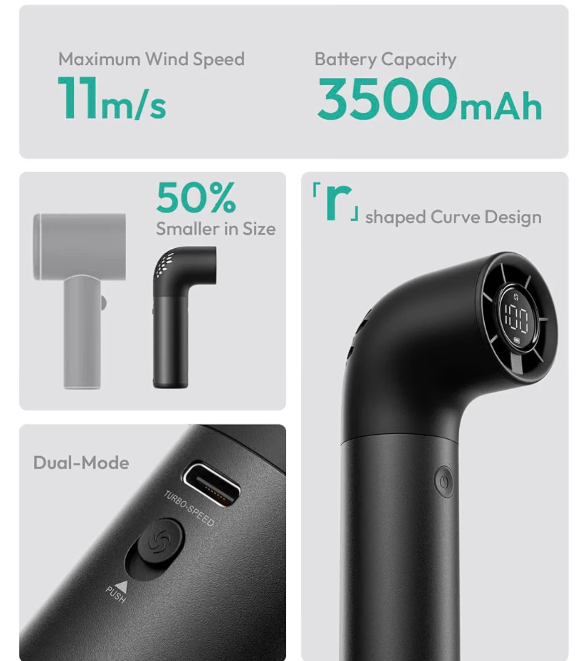 Aecooly Portable Handheld Fan - photo 4
