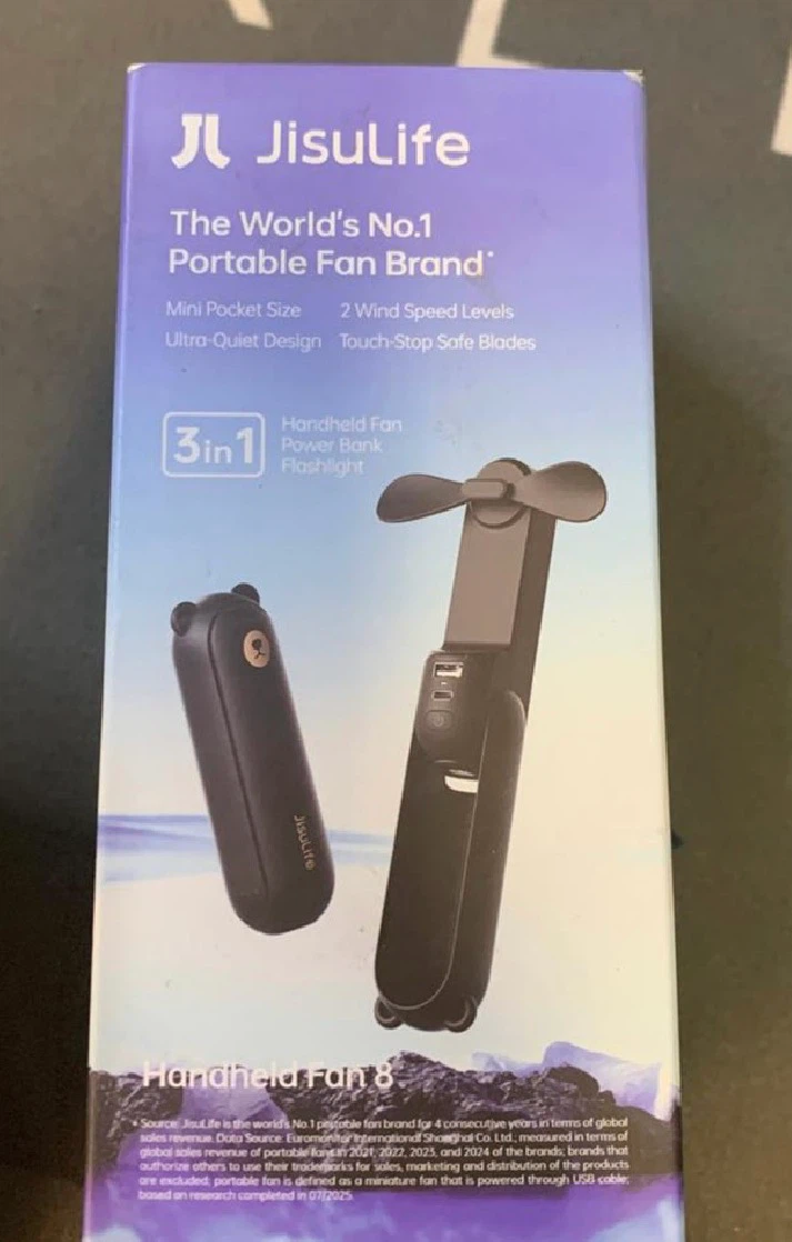 JisuLife Handheld Fan 8 Plus Portable Power Bank & Flashlight - photo 3