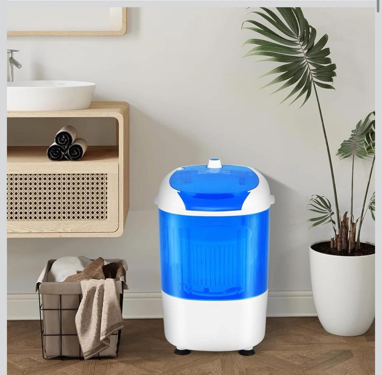 COSTWAY Portable Mini Washing Machine + Spin Dryer