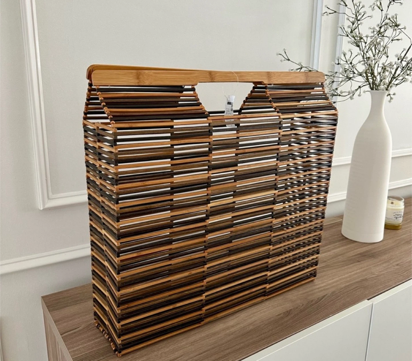 Cult Gaia Bamboo Large Beach Bag - photo 2