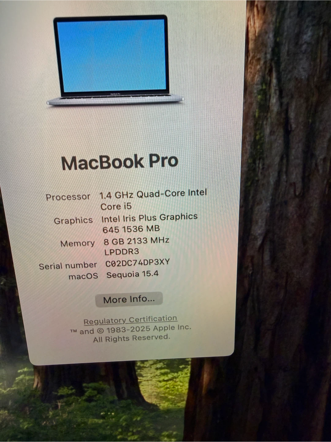 Apple MacBook Pro 13” 2020 A2289 i5 8GB 256GB Space Gray - photo 2