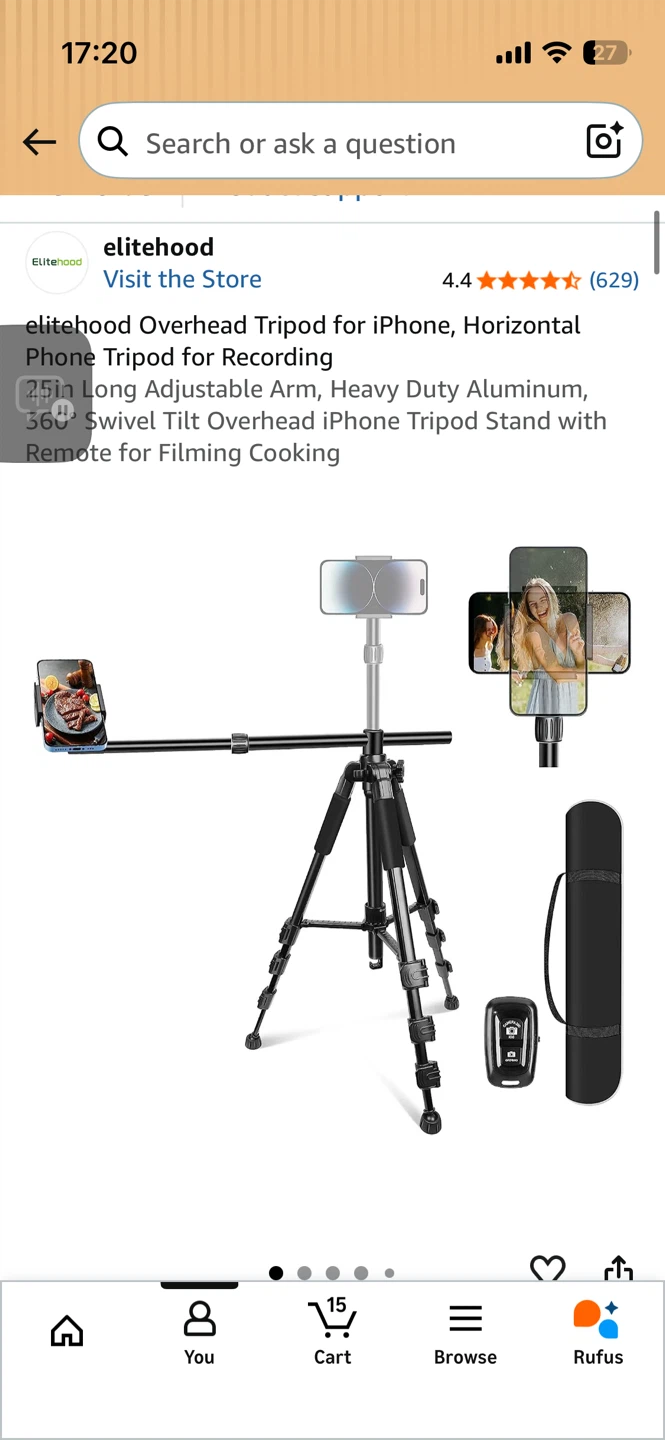 Elitehood Overhead Tripod