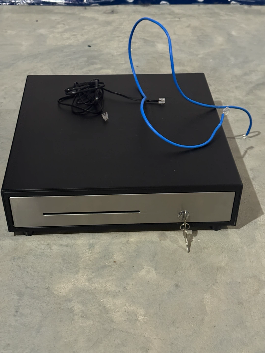 Black Cash Drawer with Keys