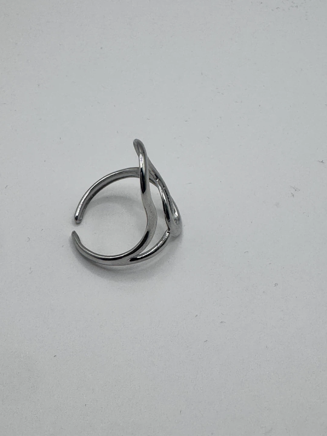 Silver Tone Abstract Knot Ring - photo 3