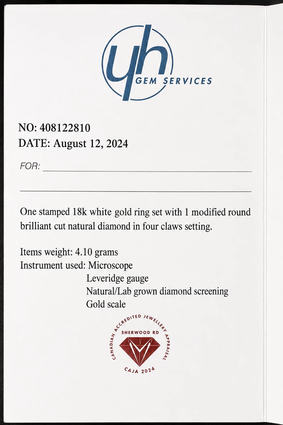18k White Gold Diamond Ring - photo 3