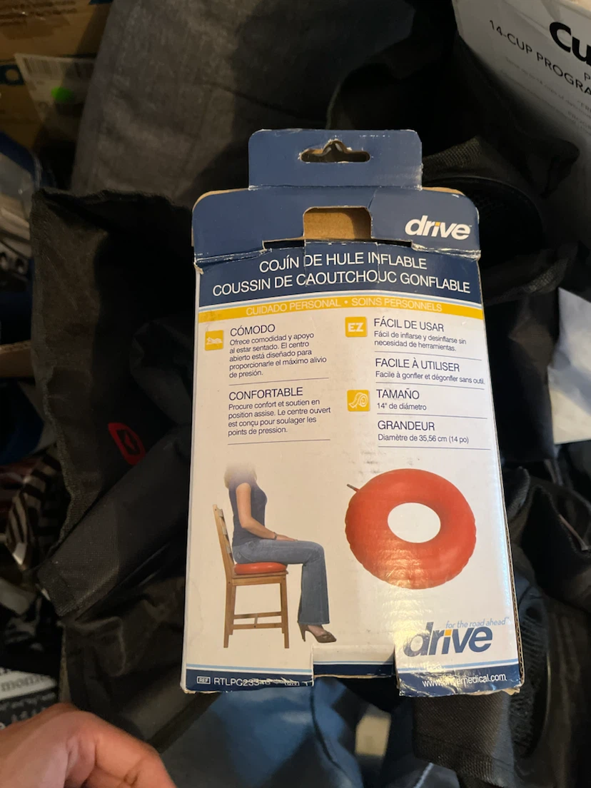 Drive Medical Inflatable Rubber Cushion - 14" - photo 4