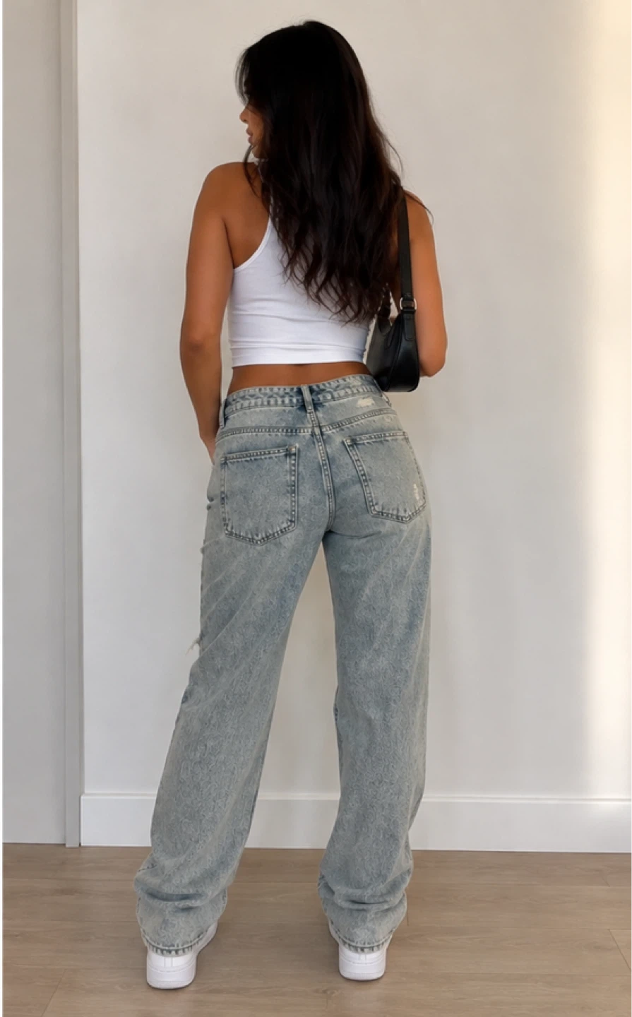 Distressed Wide Leg Jeans - photo 2