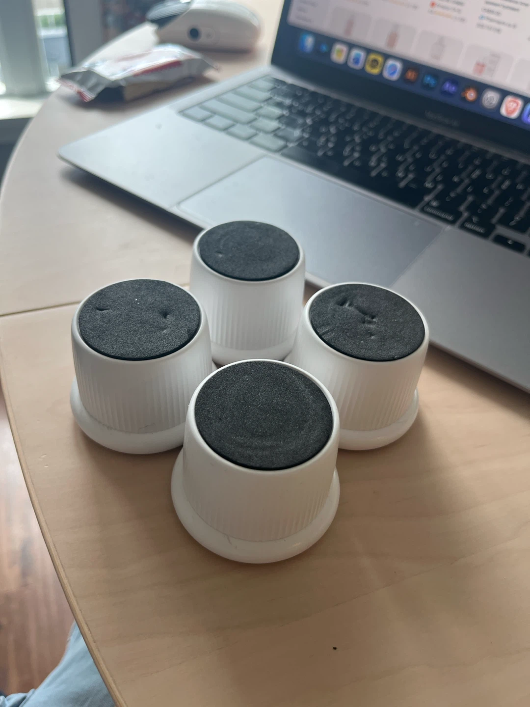 Adjustable Furniture Bed Risers - White (4 pcs)