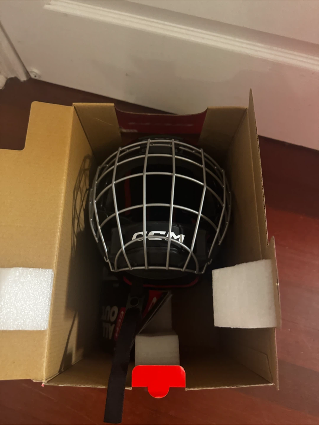 CCM XT20 Hockey Helmet with Cage - Black, Size XS
