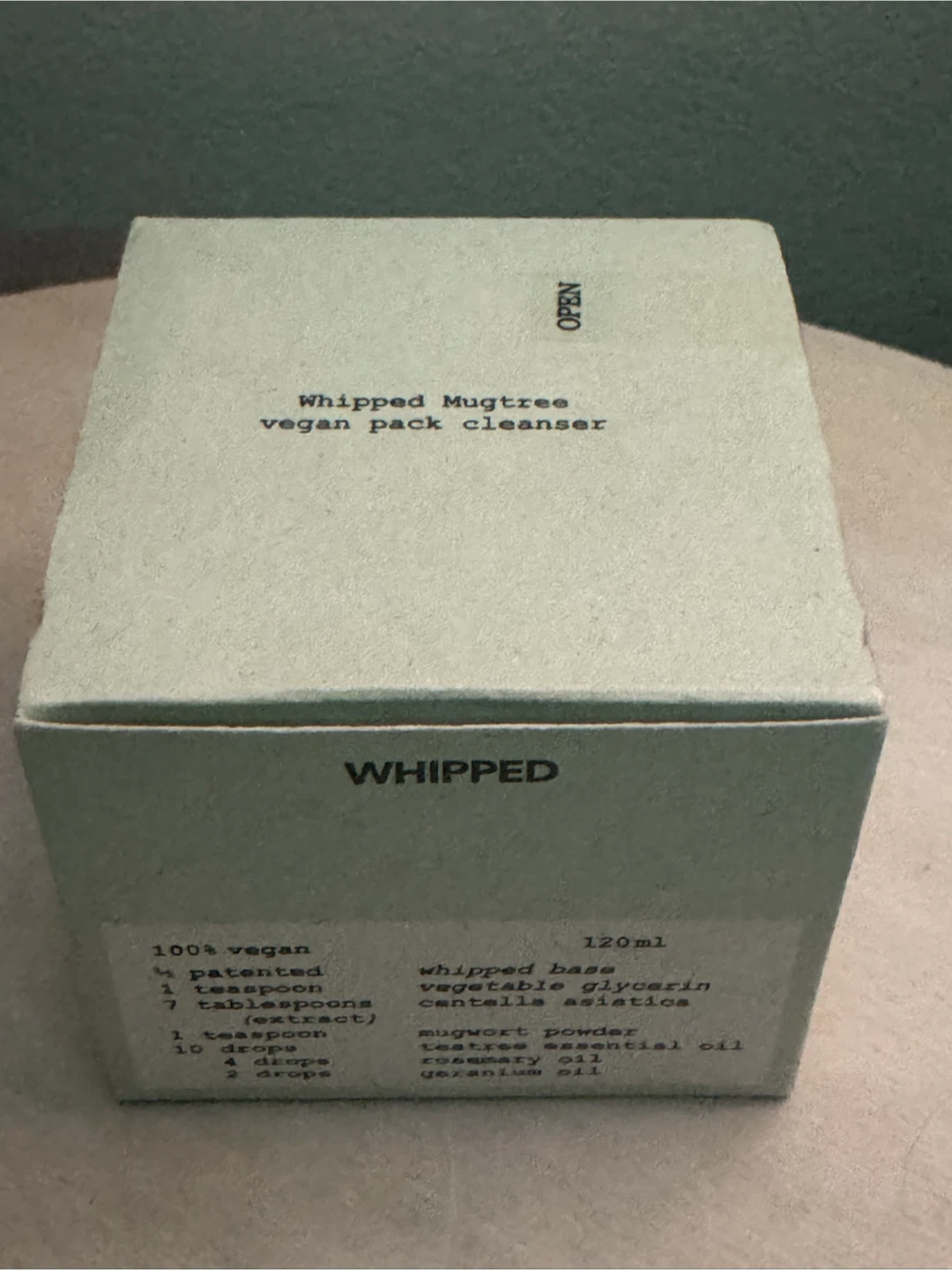 Whipped Mugtree Vegan Pack Cleanser 120ml
