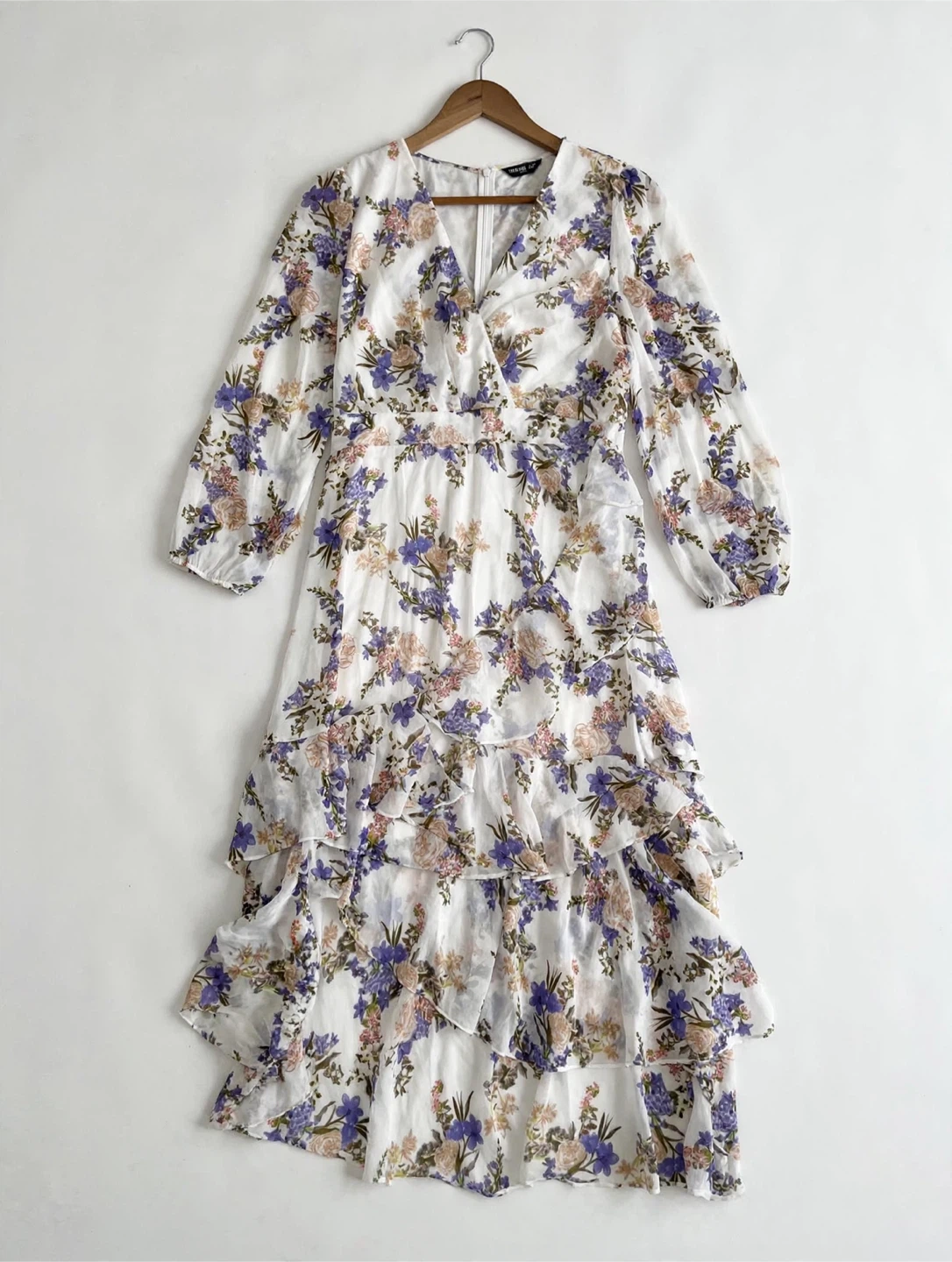 Floral Ruffle Midi Dress