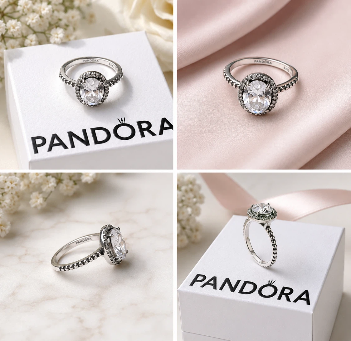 Pandora Oval Silver Ring
