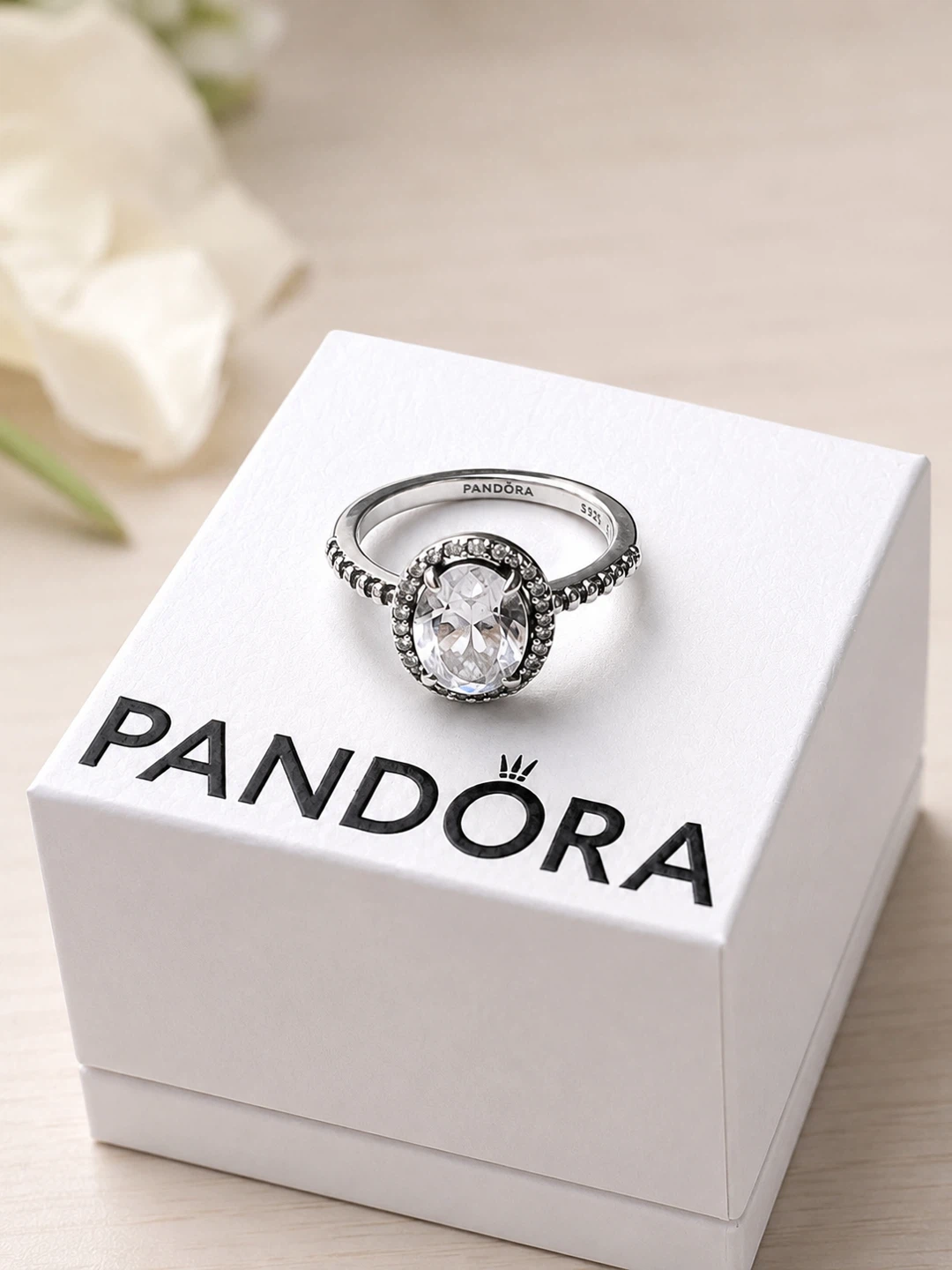 Pandora Oval Silver Ring - photo 2