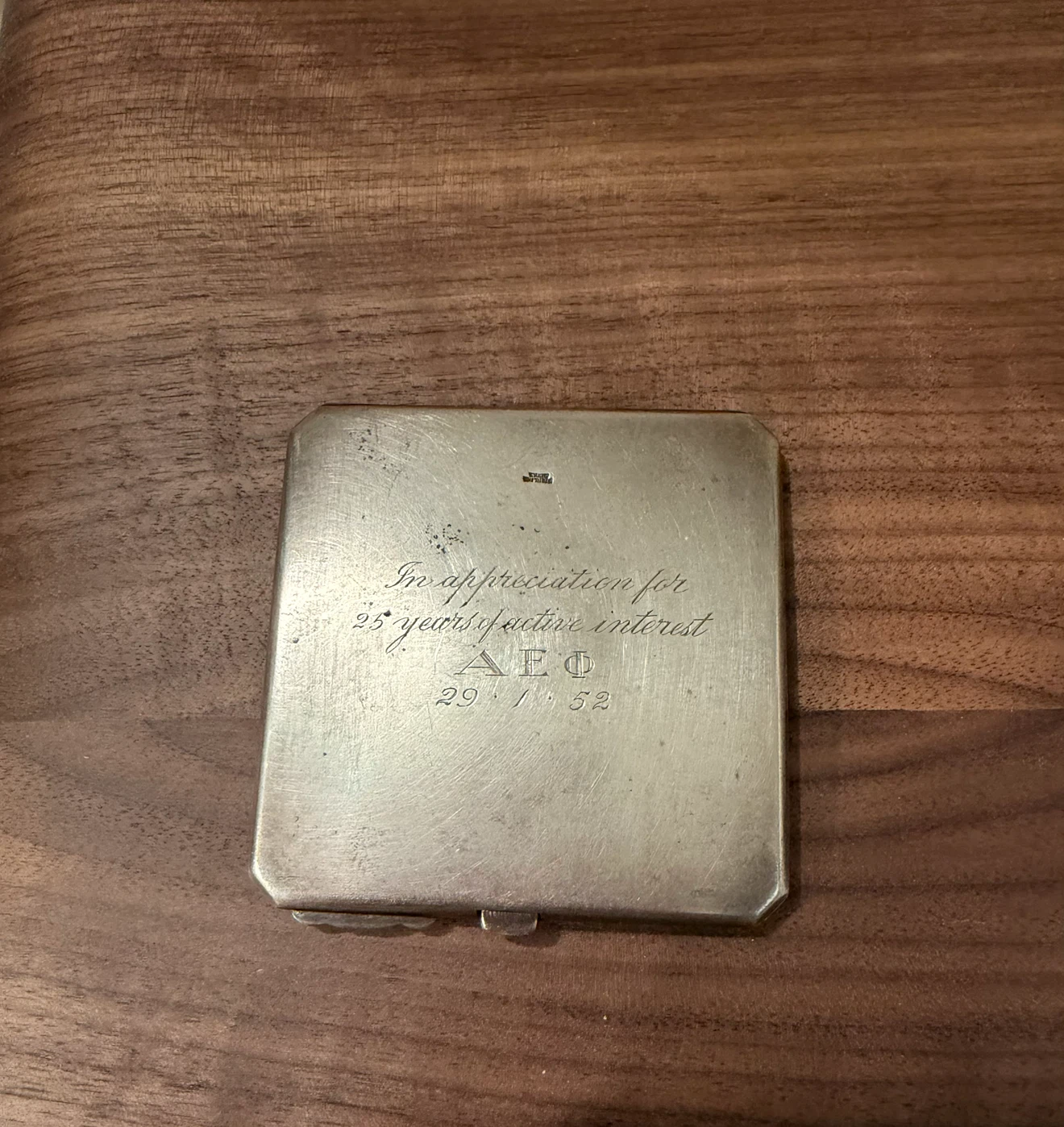 VINTAGE BIRKS 925 STERLING SILVER COMPACT POWDER MAKEUP MIRROR - photo 2