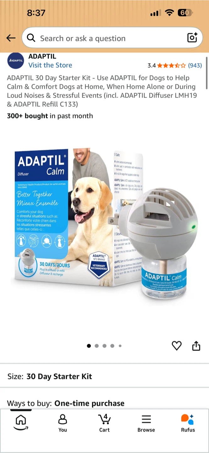 ADAPTIL Calm Diffuser 30 Day Starter Kit