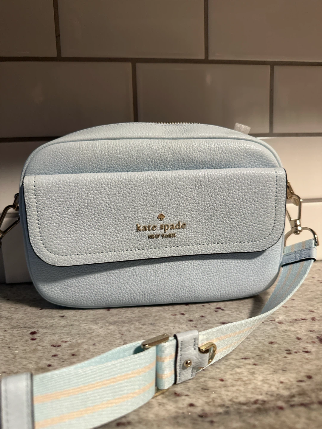Kate Spade Light Blue Leather Purse