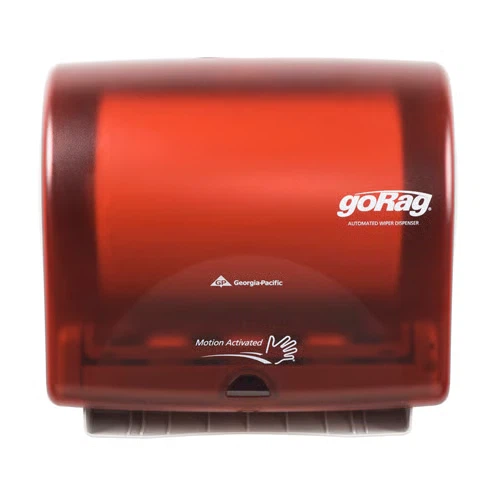 goRag Automated Touchless Tissue Dispenser Crimson