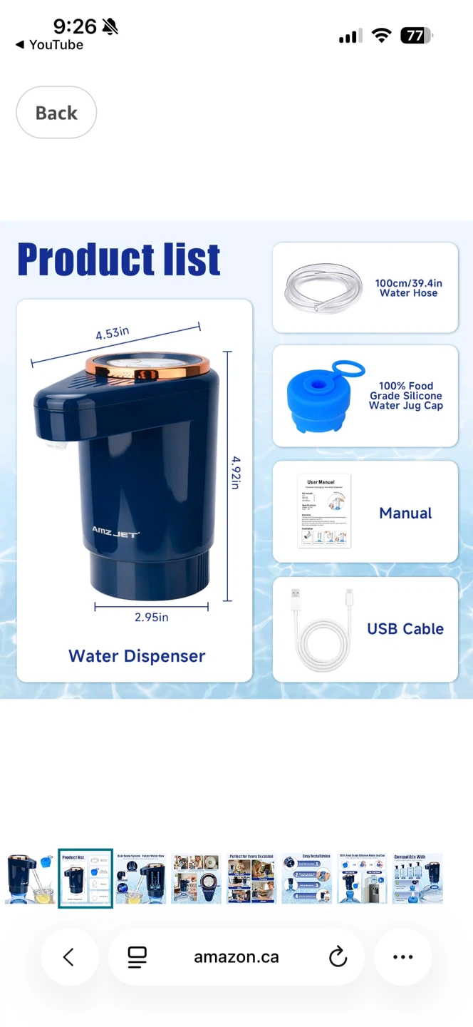 AMZJET Portable Intelligent Water Dispenser - photo 2