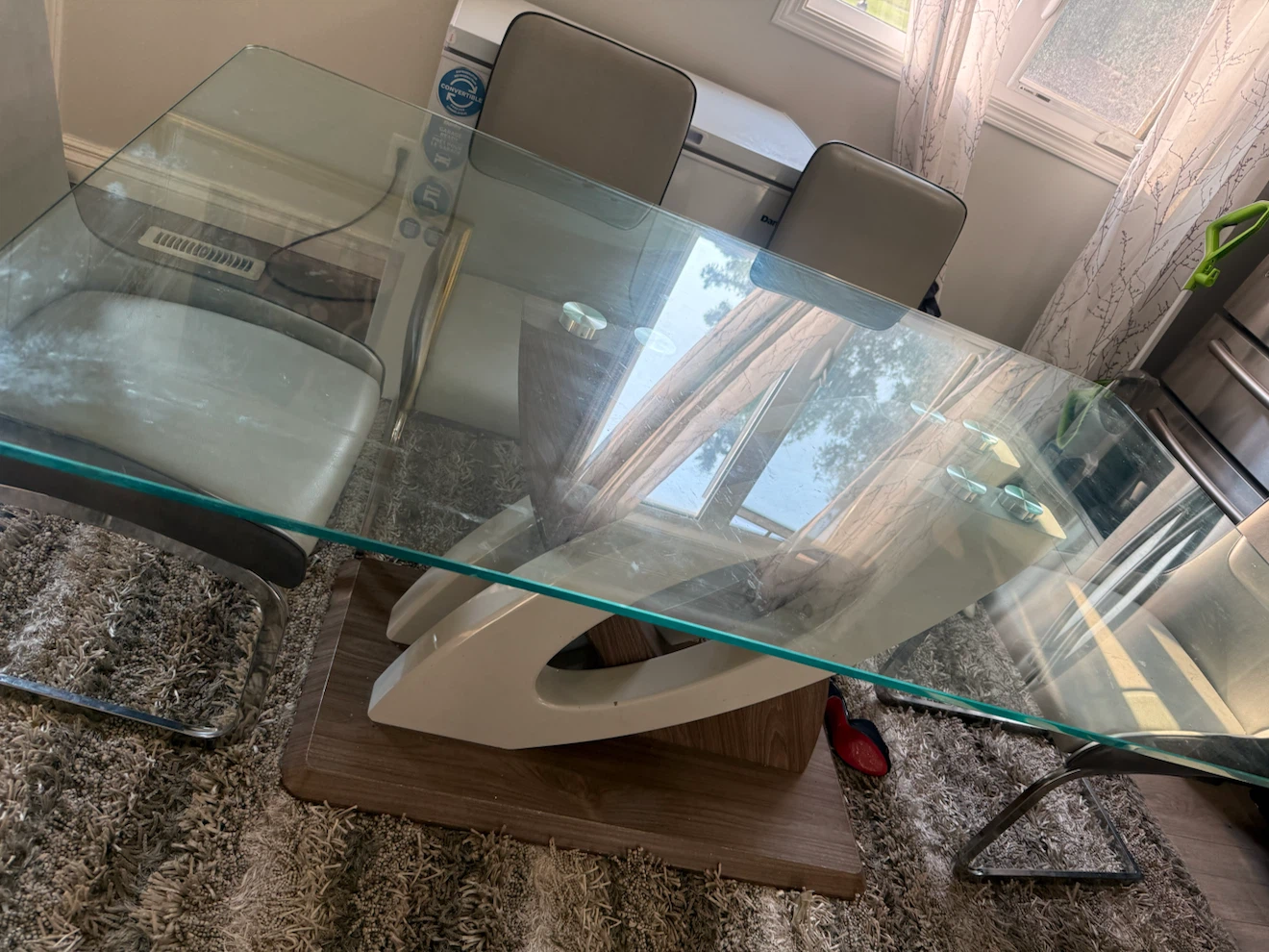 Modern Glass Dining Table - photo 2