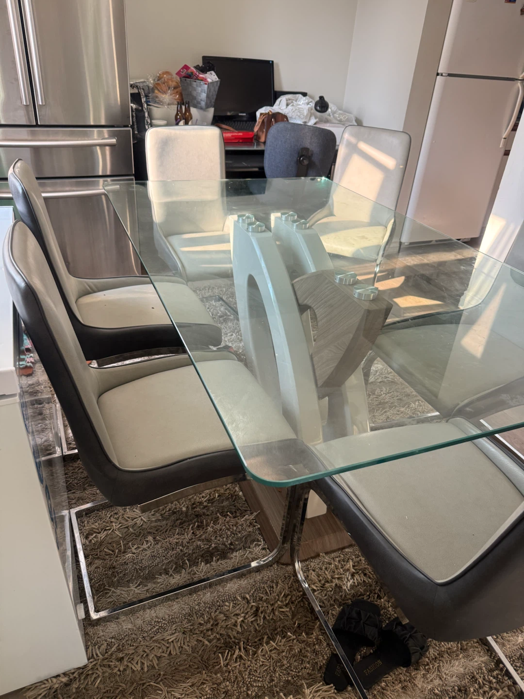 Modern Glass Dining Table - photo 3