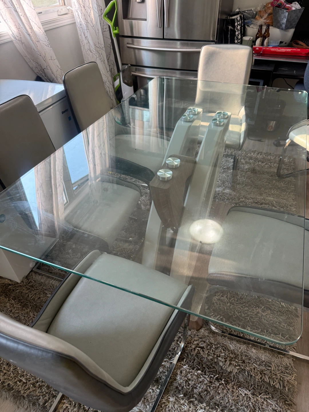 Modern Glass Dining Table - photo 5