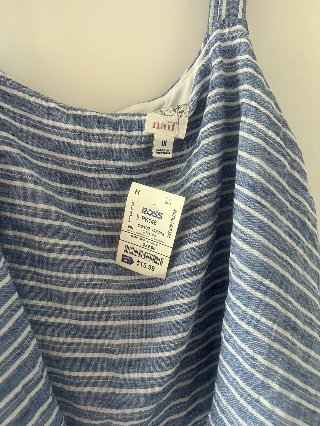 Naif! Striped Jumpsuit - Size 1X - photo 2