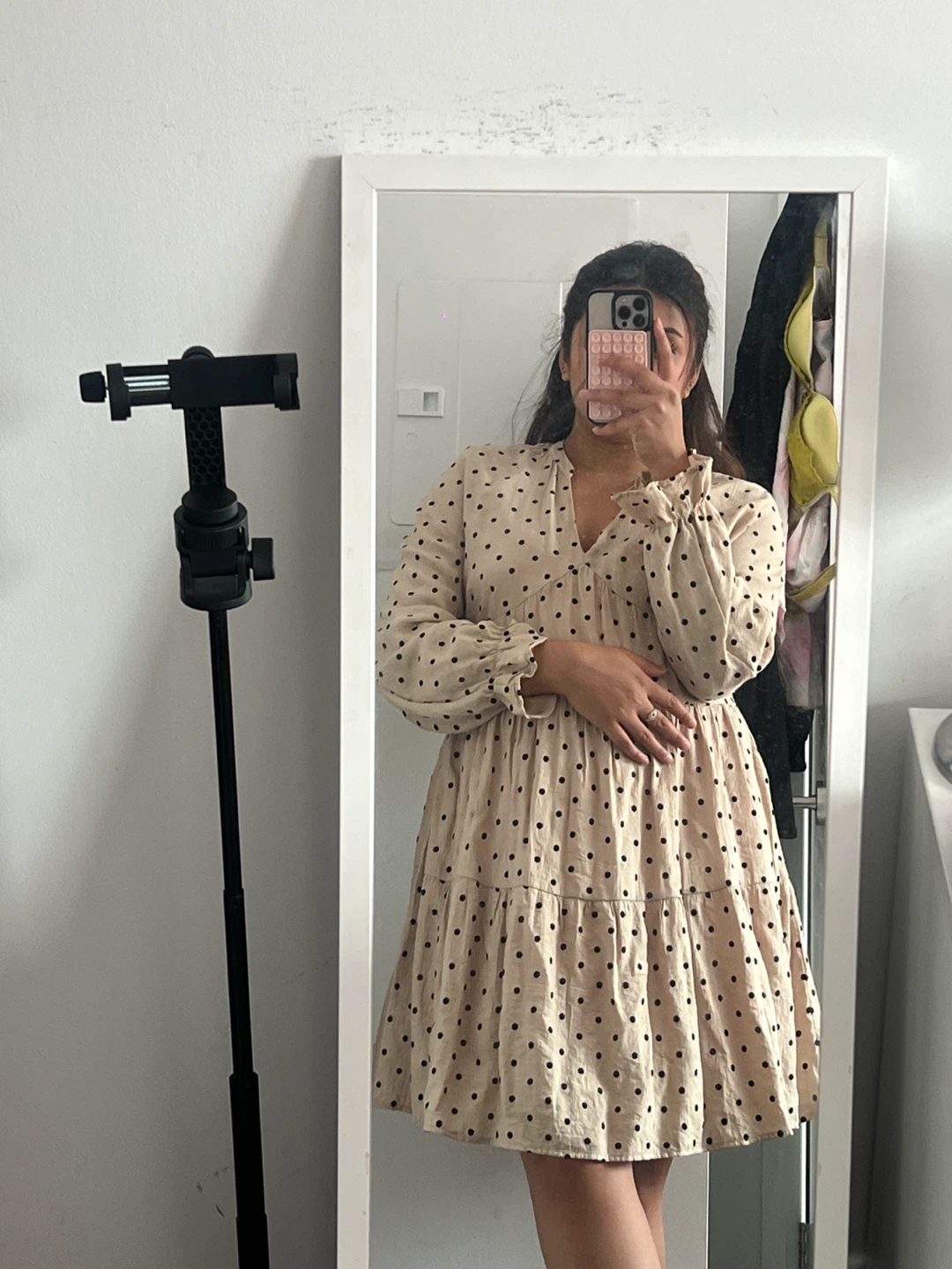 Primark Polka Dot Tiered Mini Dress