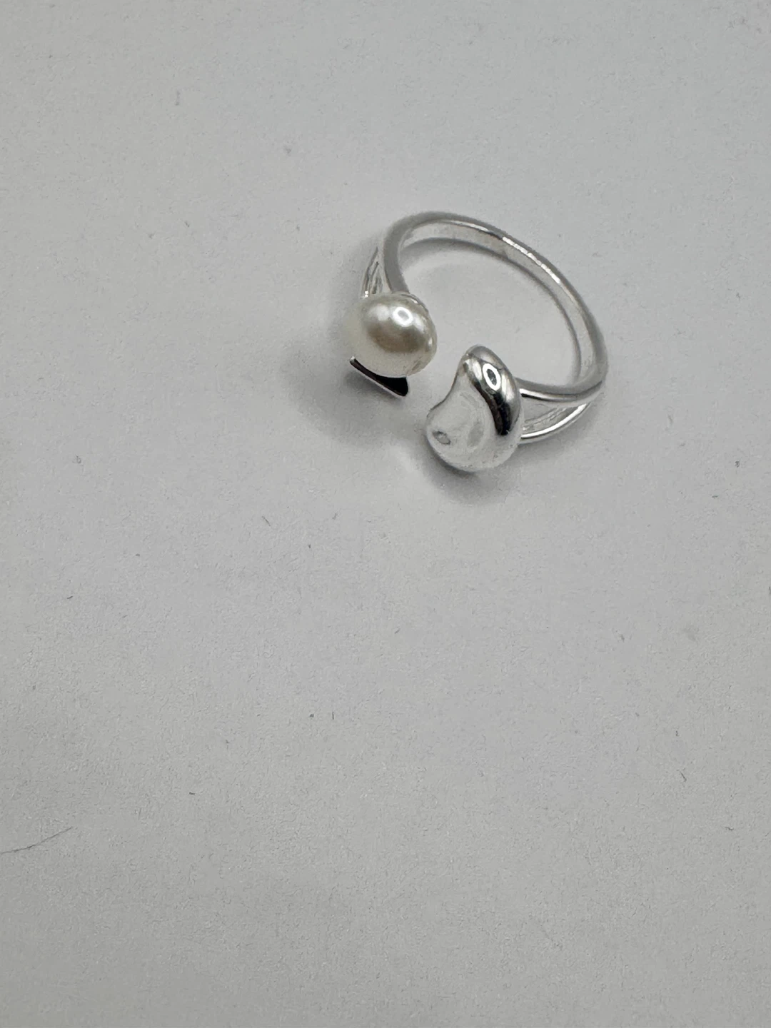 Sterling Silver 925 Pearl Ring - photo 2