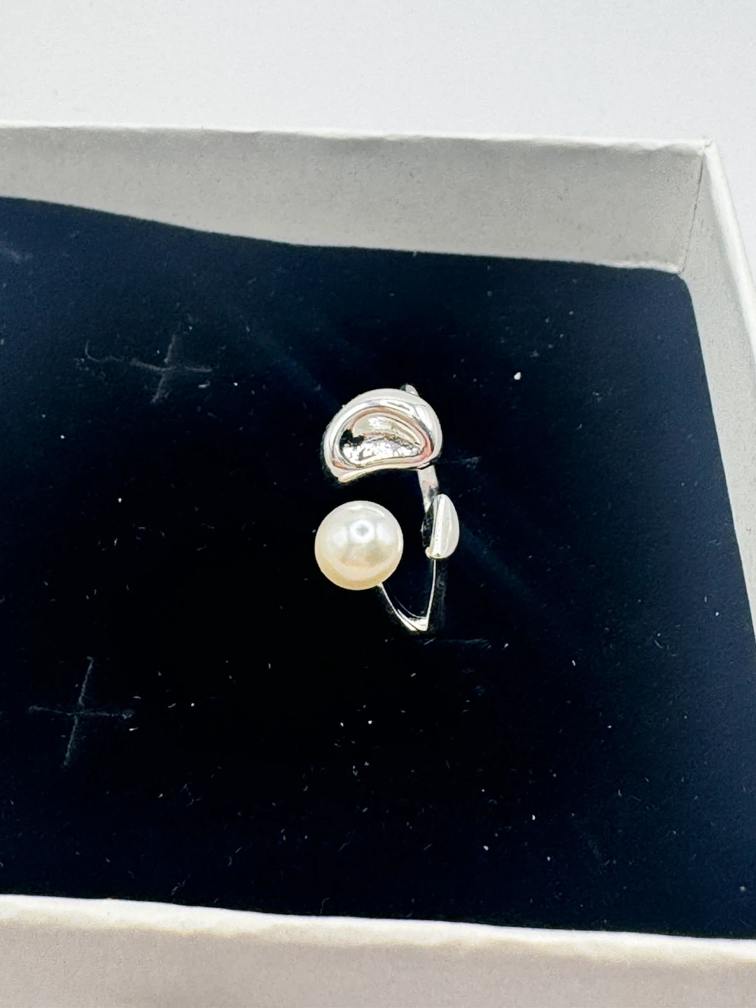Sterling Silver 925 Pearl Ring - photo 5