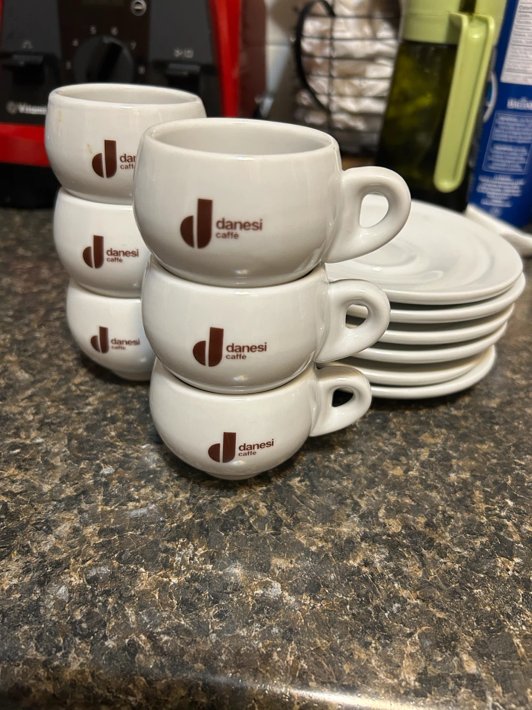 Danesi Caffè Espresso Cups and Saucers