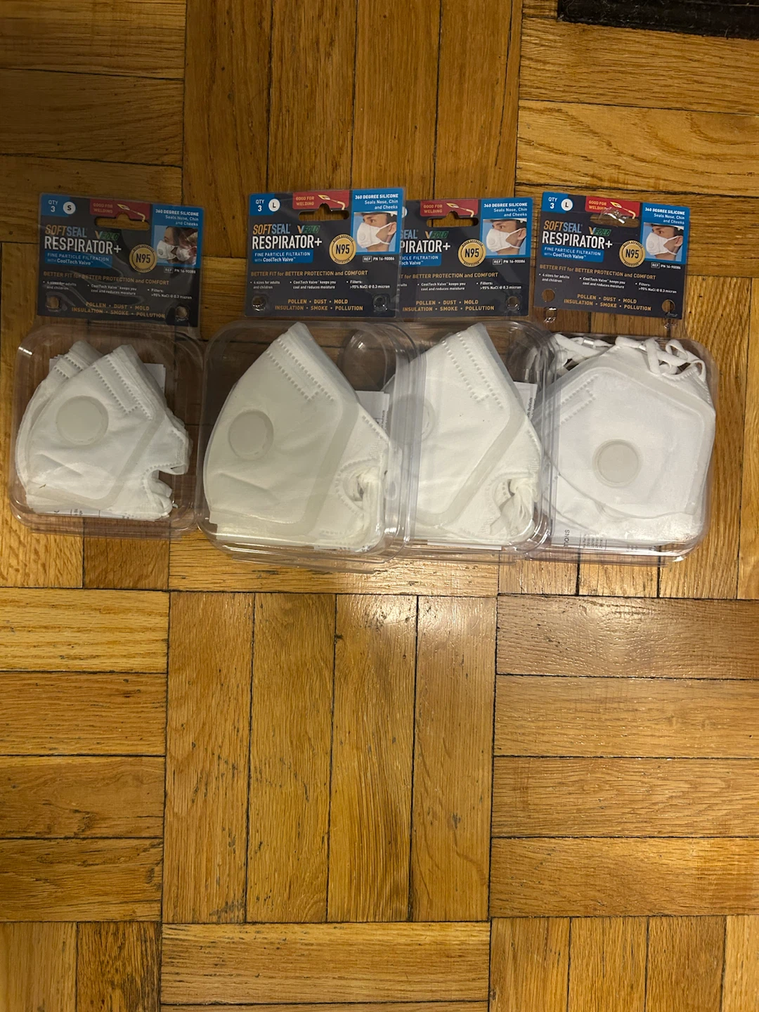 Softseal Respirator+ N95 Masks (3-Pack)