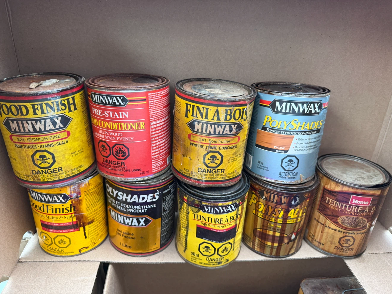 Minwax Wood Finish & PolyShades Wood Stain Lot