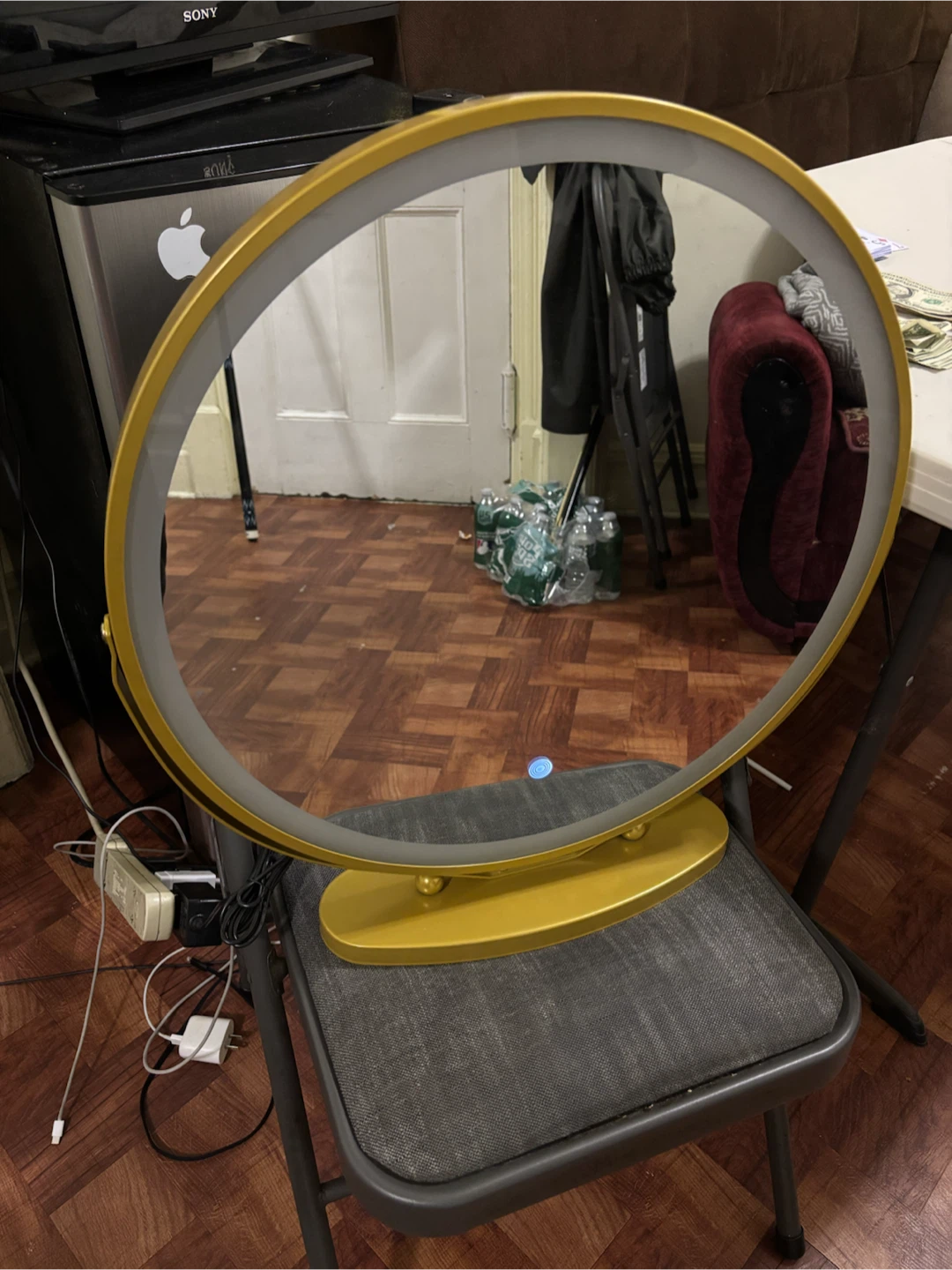 Vanity Mirror with LED Ring Light