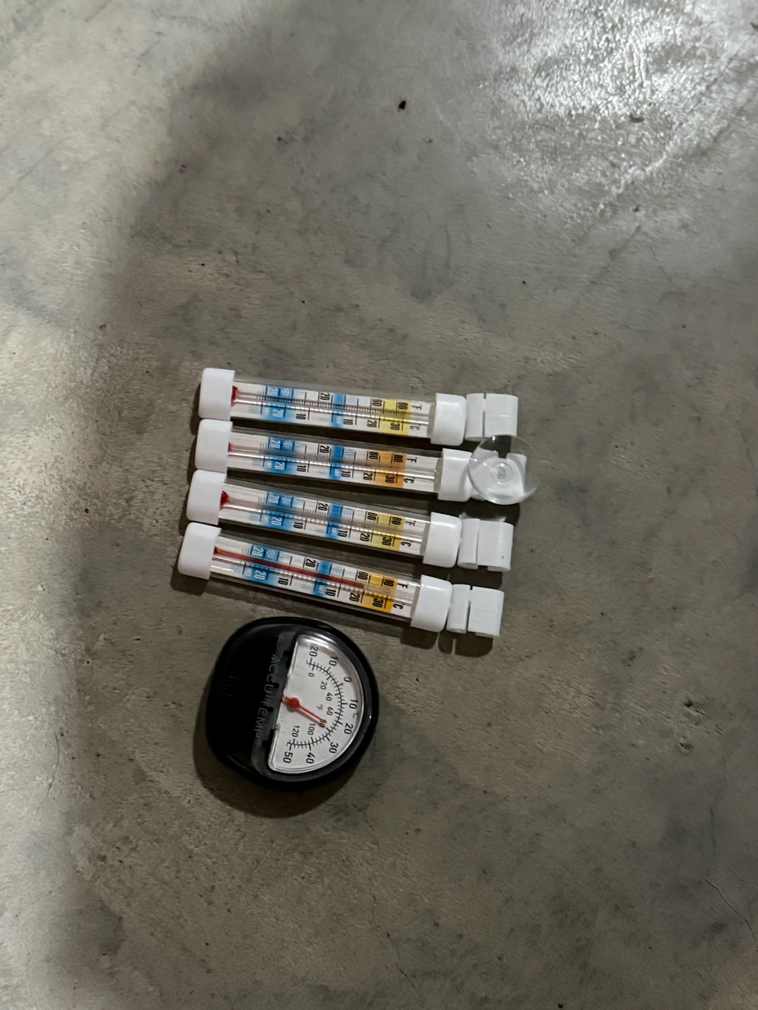 AccuTemp Pool Thermometer and test strips