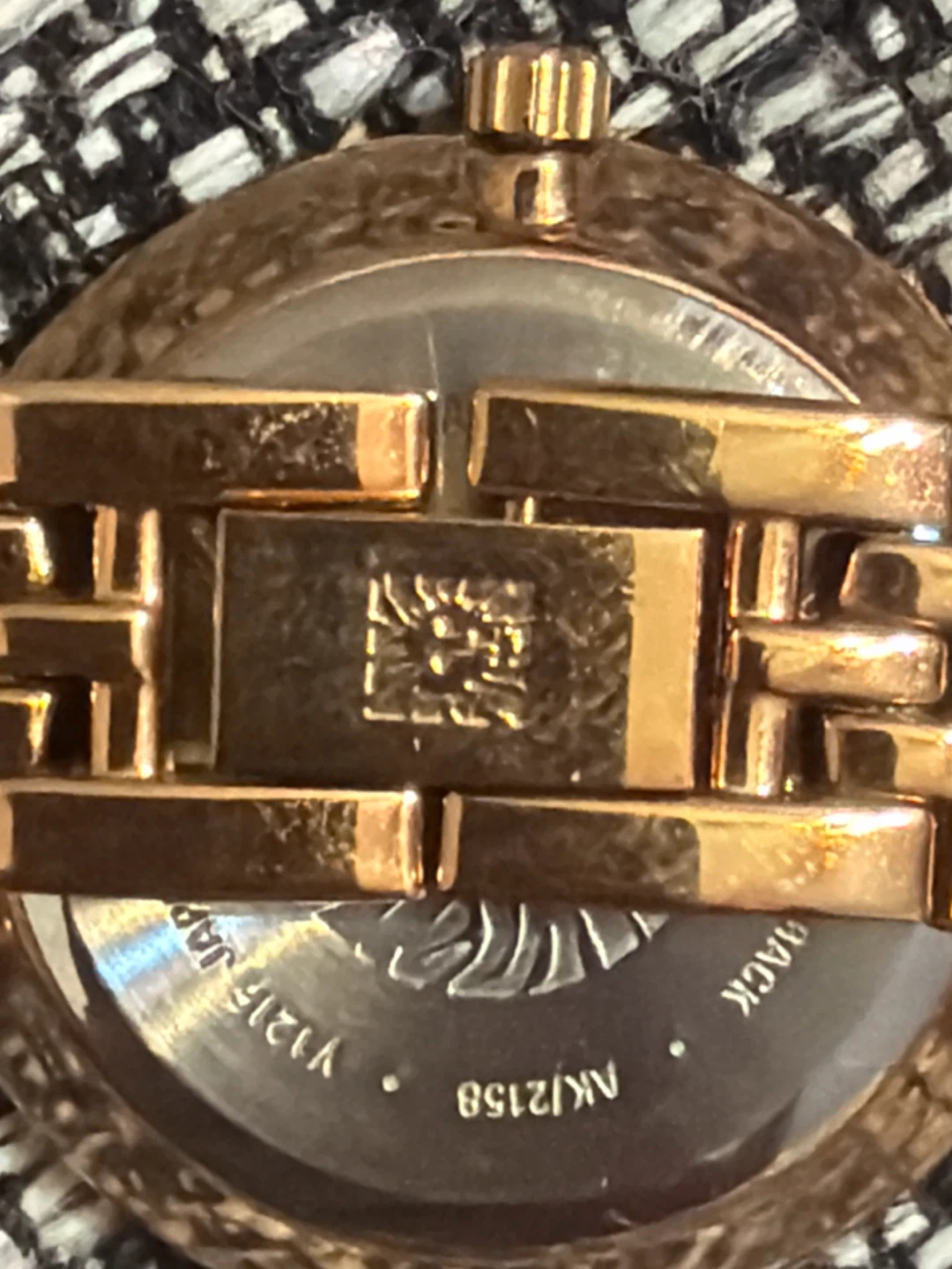 Anne Klein Rose Gold Tone Green Dial Watch - photo 3