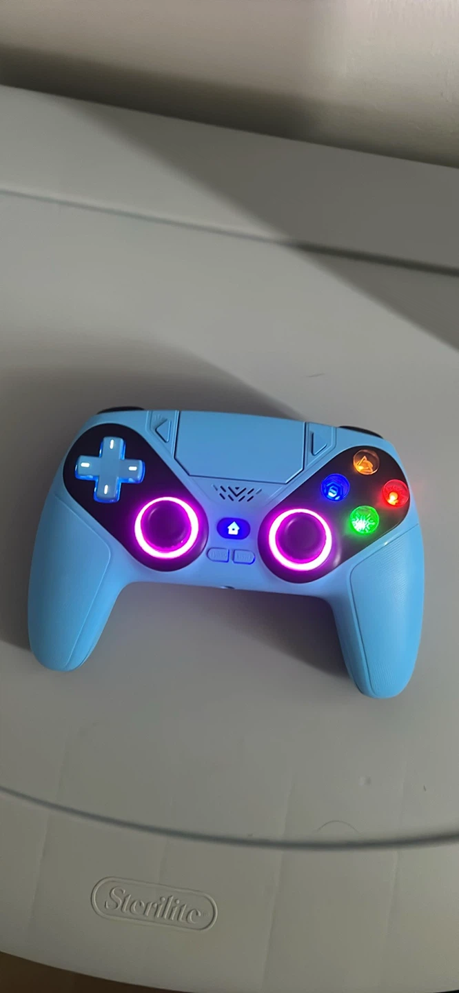 Pro ps5 gaming controller with 2 back paddles and led
