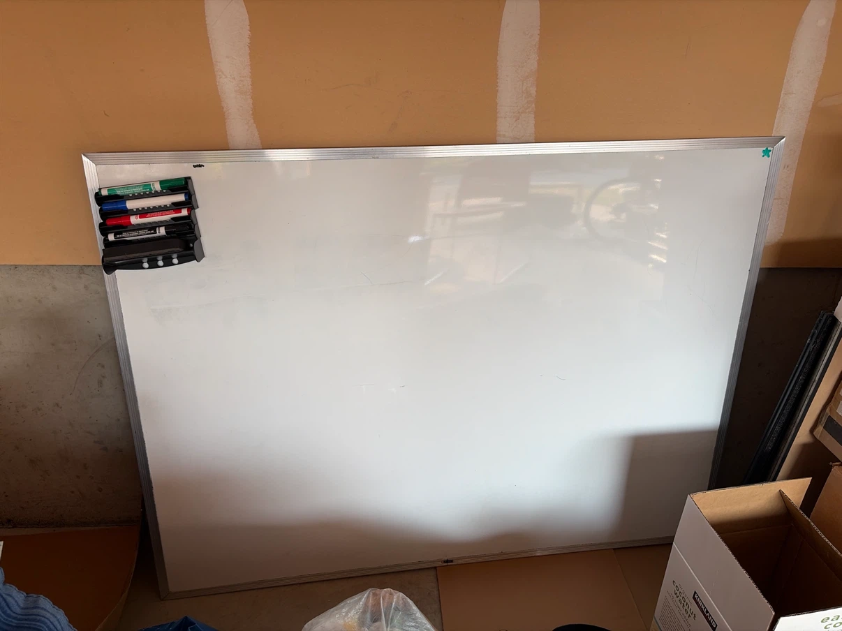 Dry Erase Whiteboard with Markers- moving Sale