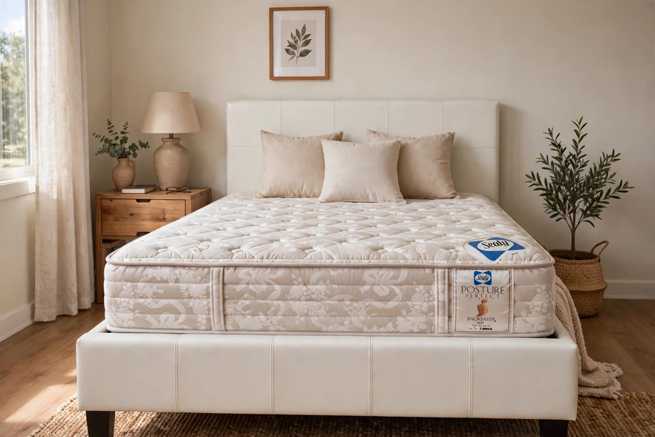 White Genuine Leather Queen Bed Set–Complete set - photo 2