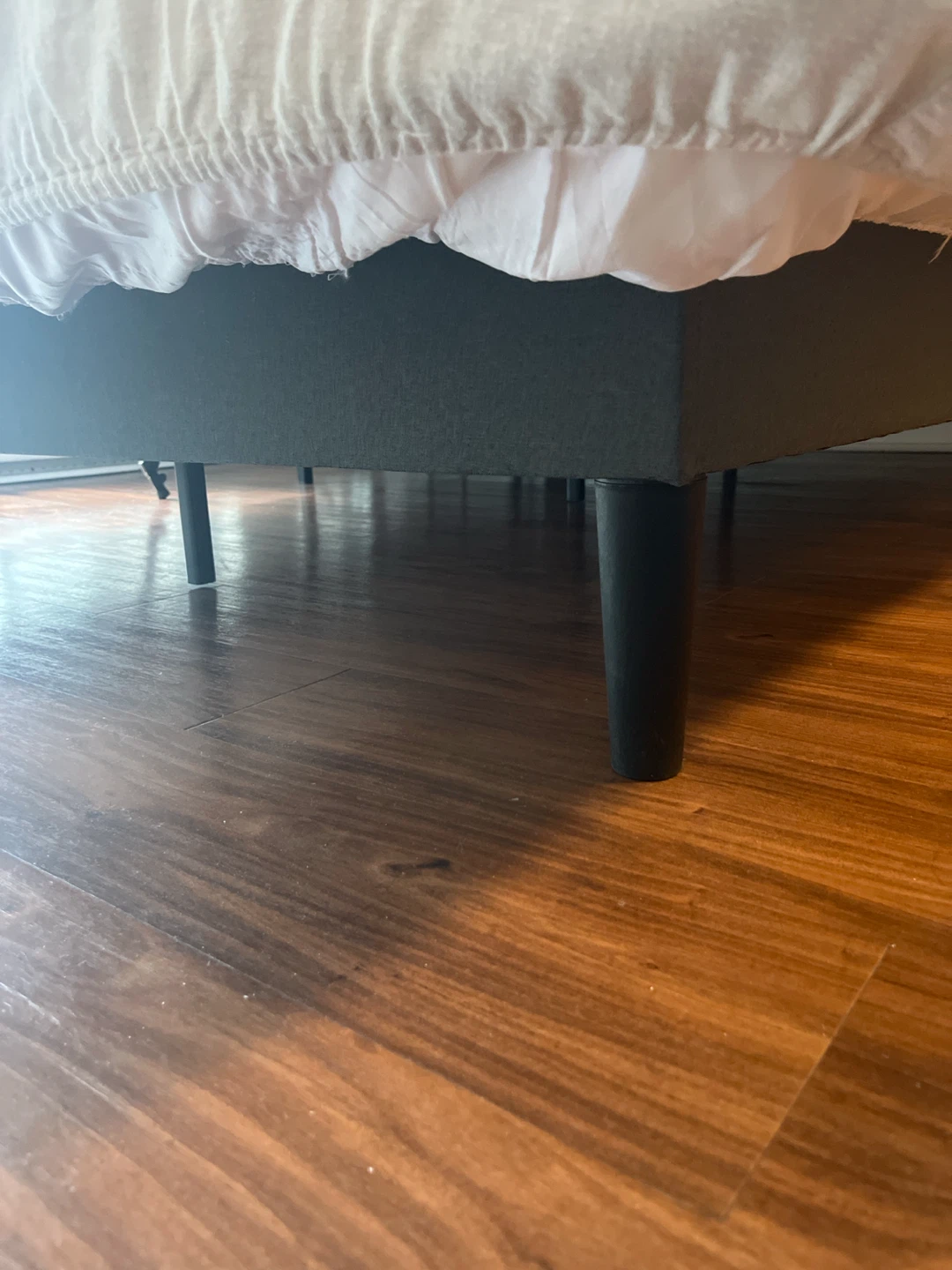 (Pickup&frame only)Dark Grey Headboard and Bed Frame-full size - photo 2