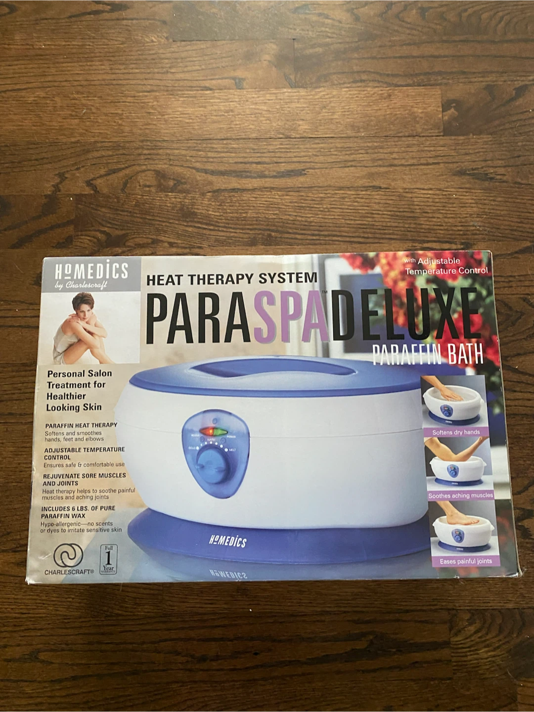 Homedics ParaSpa PAR-200 Paraffin Bath Heat Therapy System  New
