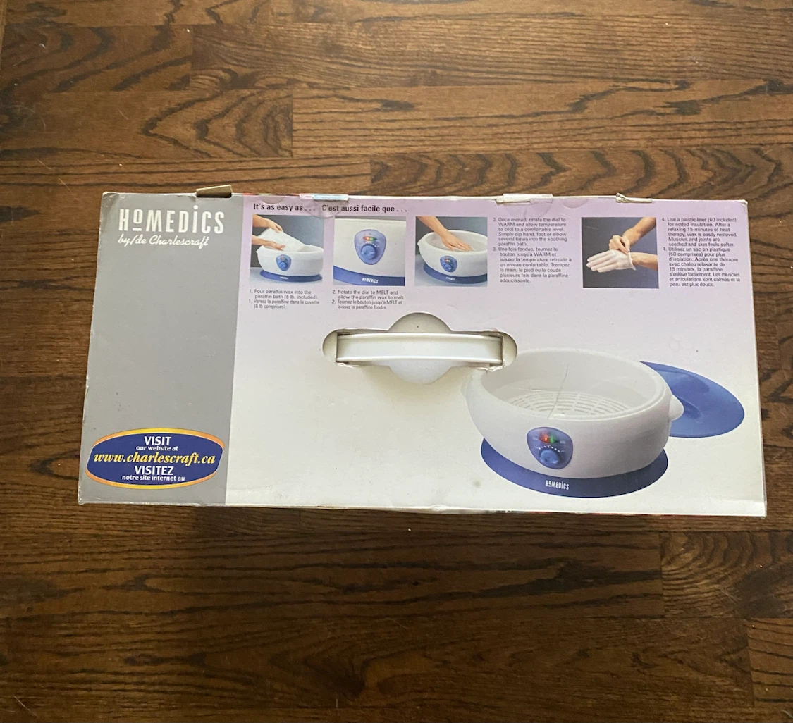 Homedics ParaSpa PAR-200 Paraffin Bath Heat Therapy System  New - photo 3