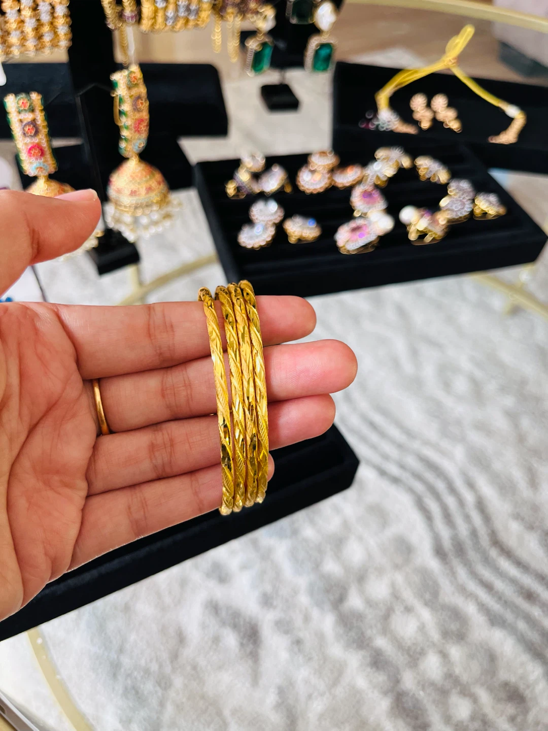Gold Bangles Set - photo 2