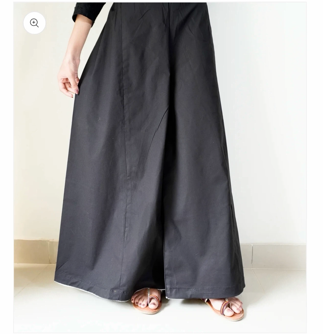 Black Wide Leg Palazzo Pants